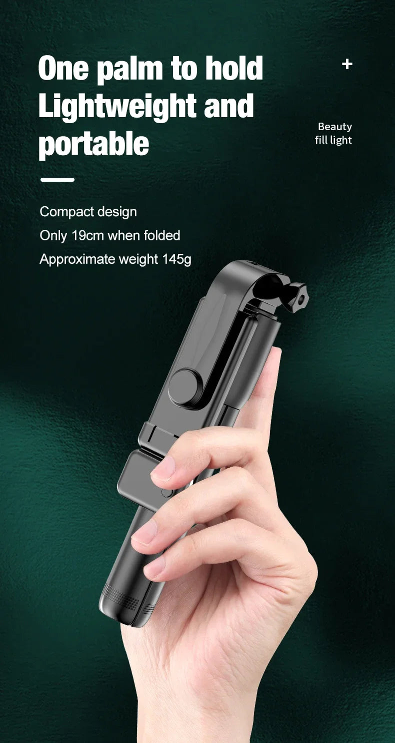 Bluetooth Cell Phone Selfie Stick Tripod Wireless Remote multifunctional Extendable Portable Phone Stand Live Streaming Video