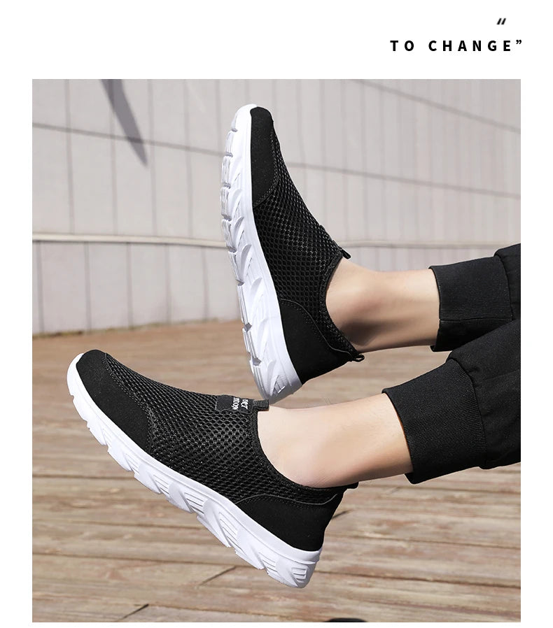 YRZL New Running Shoes for Men Breathable Sports Shoes Light Weight Fashion Summer Breathable Sneakers for Men Plus Size 39-46