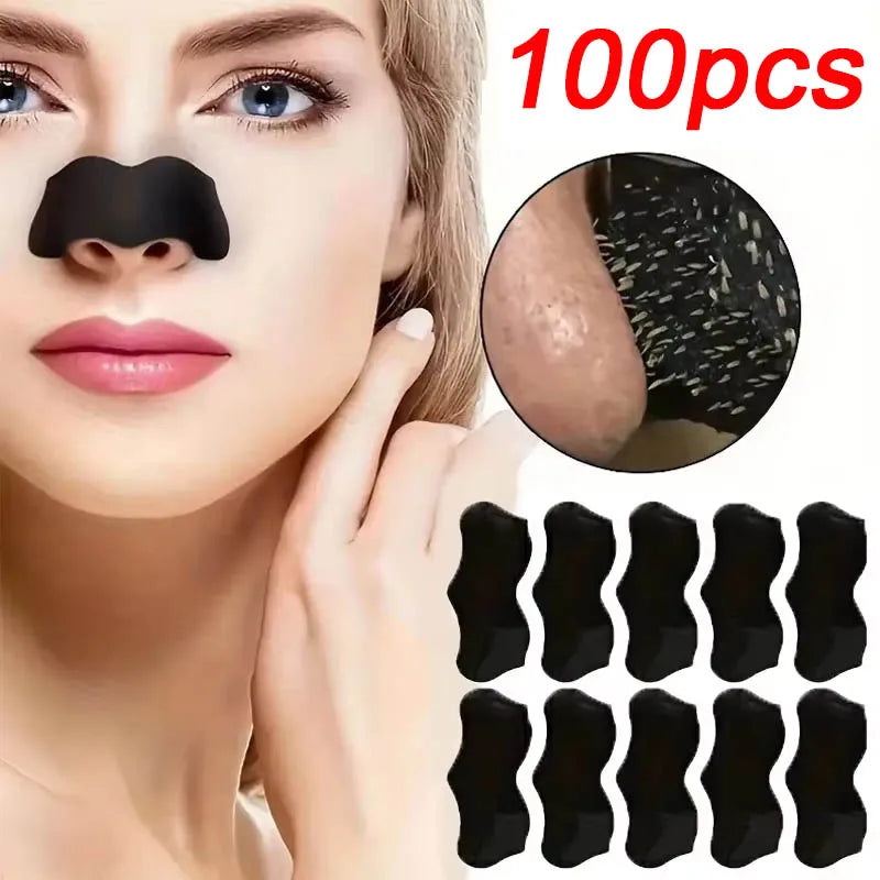 Unisex Deep Cleansing Nose Strips for Acne & Blackhead Removal Shrink Pore Nose Black Head Stickers Skin Care Patch