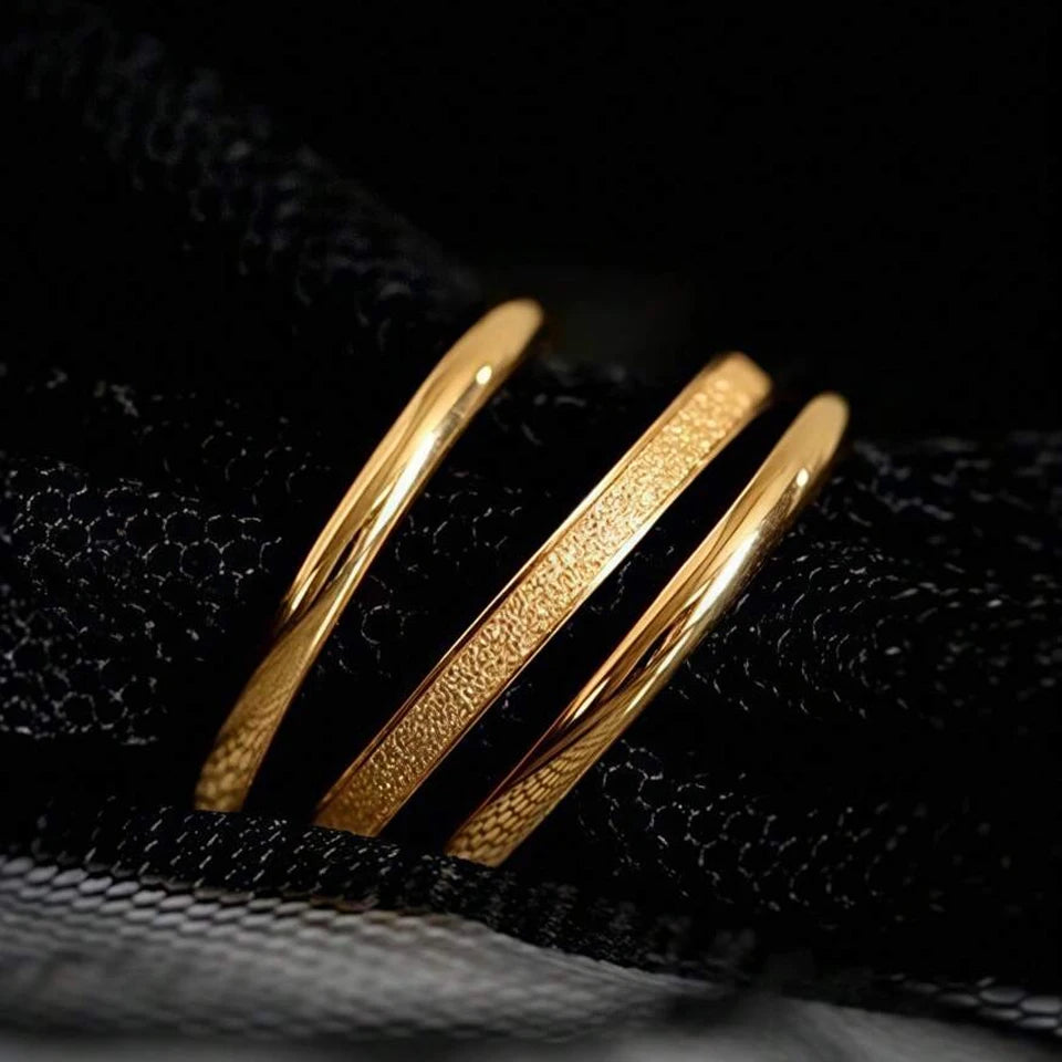 ZAKOL 2mm Width Stainless Steel Ring for Women Girls Exquisite Minimalist Style Tail Ring for Used in All Seasons