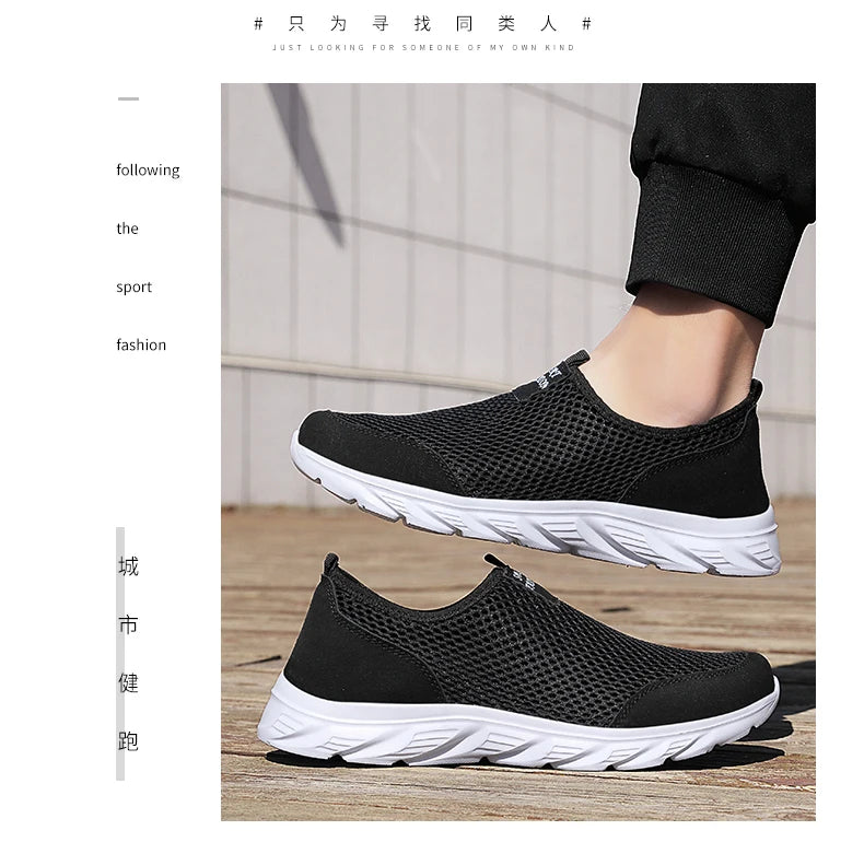 YRZL New Running Shoes for Men Breathable Sports Shoes Light Weight Fashion Summer Breathable Sneakers for Men Plus Size 39-46