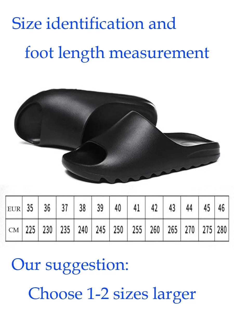 Men's Outdoor Non-Slip Soft-Soled Beach Slippers Eva Women's Lightweight Indoor Slippers