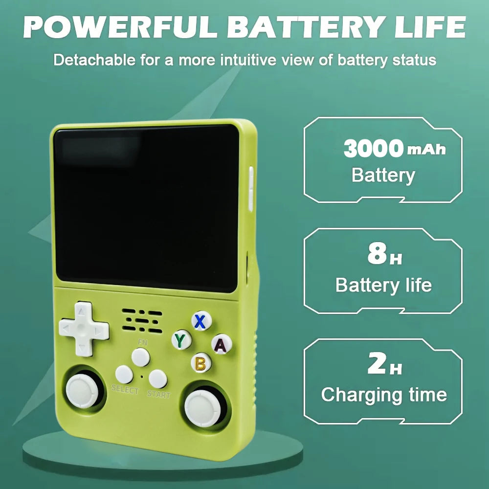 R36S Handheld Game Console 3.5Inch IPS Screen 128G Classic Retro Games Consoles Arkos System Portable Pocket Video Game Player