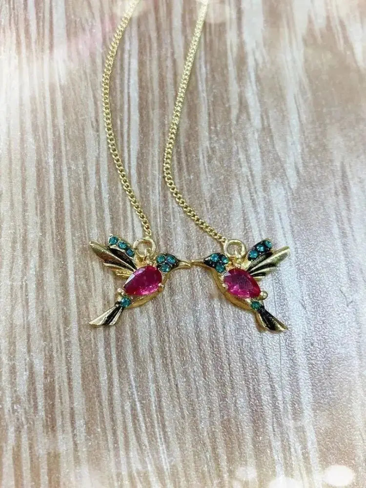 1 Pair New Fashion Little Bird Drop Long Hanging Earrings for Women Elegant Girl Tassel Earring Stylish Jewelry