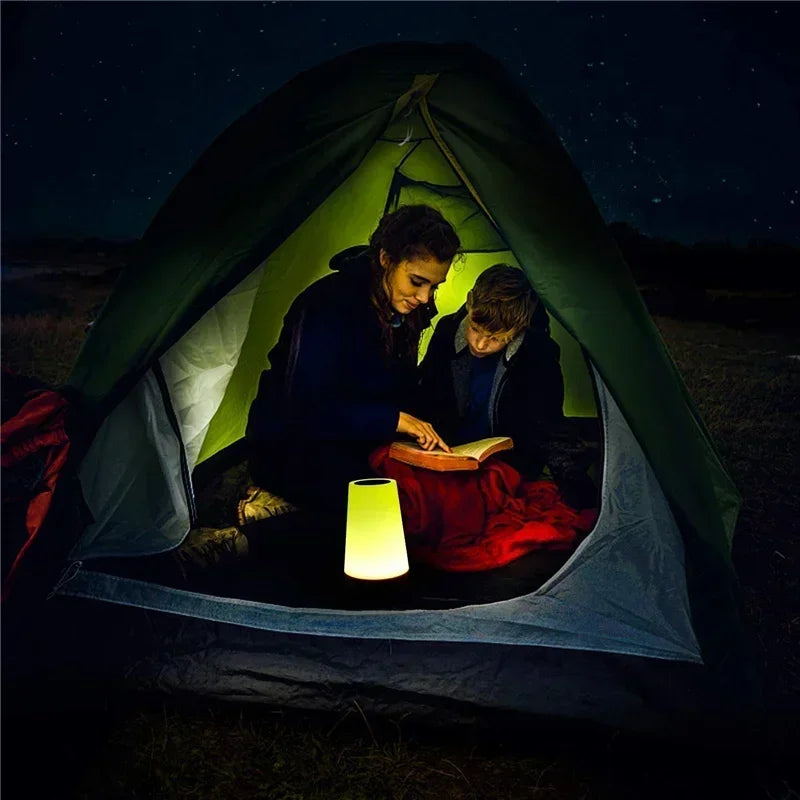 Light RGB 13 Color Changing Night  Remote Control Touch Dimmable Lamp Portable Table Bedside Lamps USB Rechargeable Night Lamp