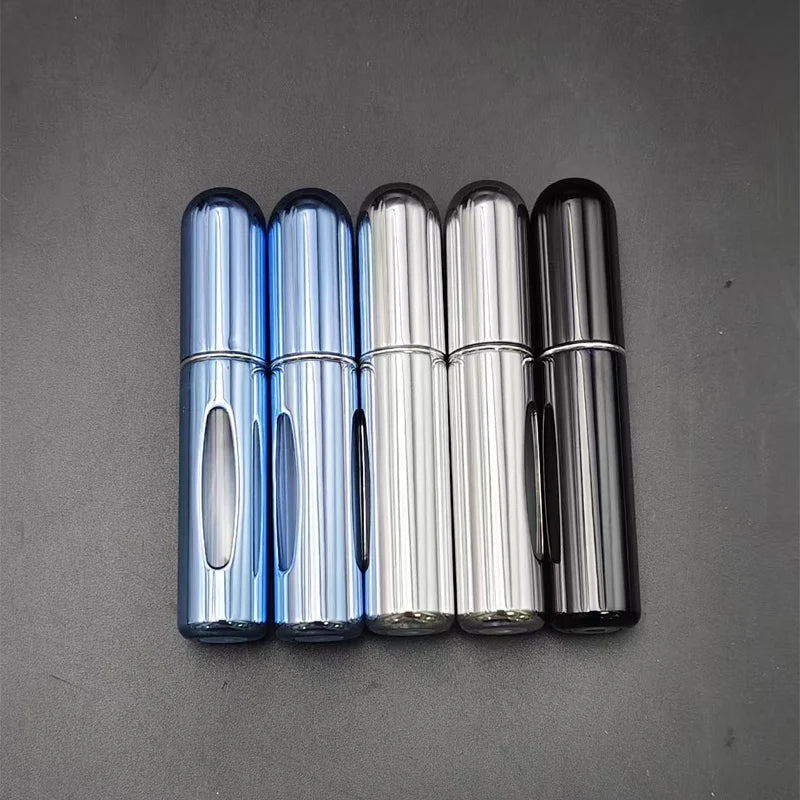 5 Pieces 5 ml Mini Refillable Perfume Sprayer Aluminum Perfume Bottle Portable Perfume Spray Bottle Travel Perfume Mini Bottle