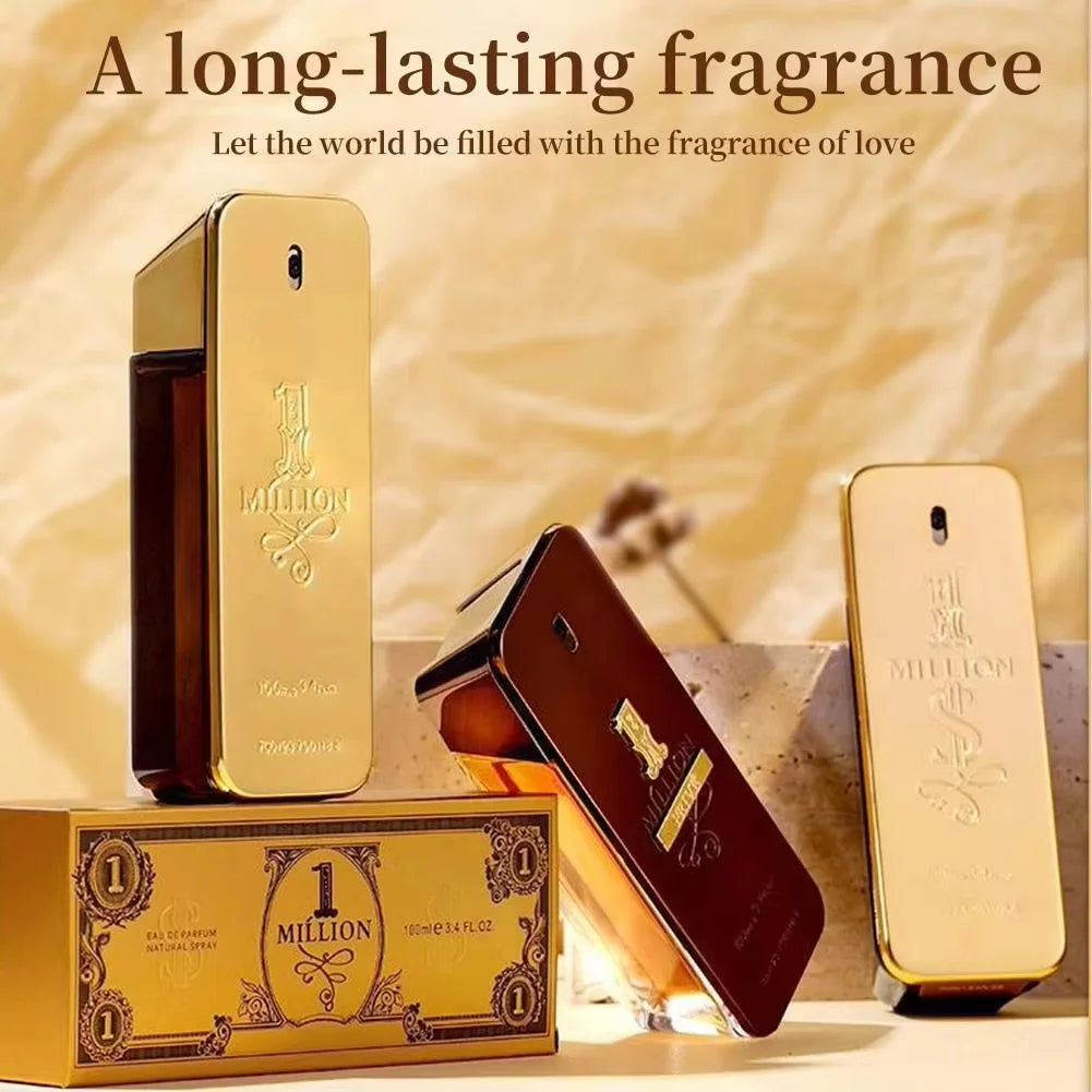 100ml Original Million Gold Rabanne Man's Perfume Luxury Arab Cologne Pheromone Parfumes Spray Lattafa Lasting Fragrance Gift