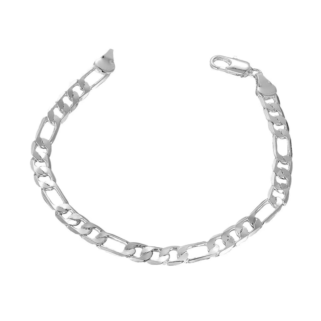 Fine Noble New Arrive 925 Silver 4MM Chain for Men Women Bracelet Necklace Jewelry Set Lady Christma Gifts Charms Wedding