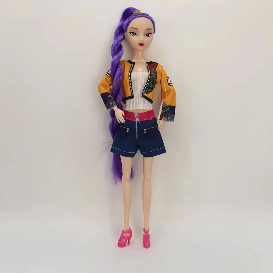 Kpop Demon Hunters Vinyl Figurines New K-POP Demon Slayer Miniatures Doll Lumimila Zoey Desktop Ornament Decoration Gifts