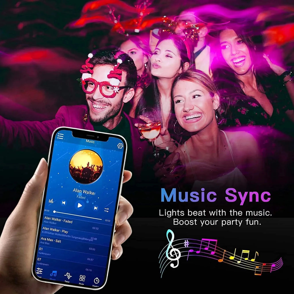 LED TV Backlights,5V USB LED Strip Lights with Bluetooth 24 Keys Remote,5050 RGB DIY Color Changing Lights for Bedroom Party