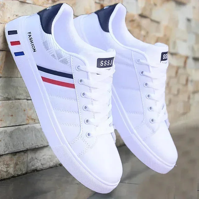 Men Casual Sports Shoes Anti Slip Wear-Resistant Breathable Cushioning Color Blocking Design Versatile Casual Sports Shoes