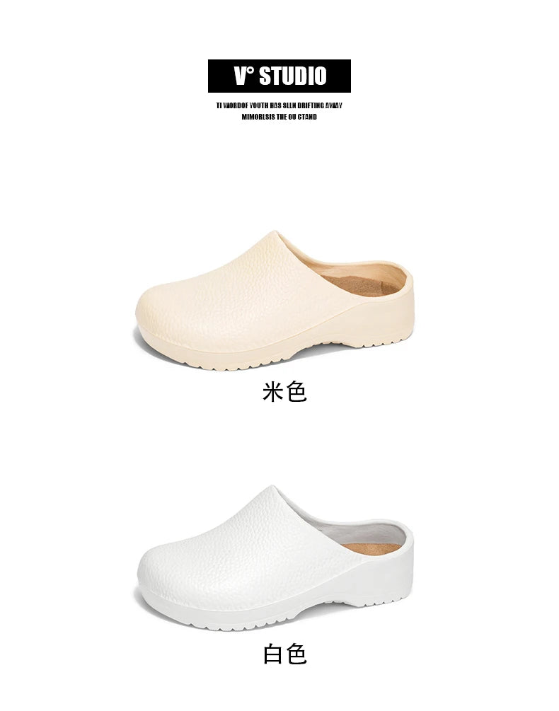 Chef shoes unisex four season fashion waterproof anti slip hotel kitchen work shoes casual comfortable soft soled walking shoes