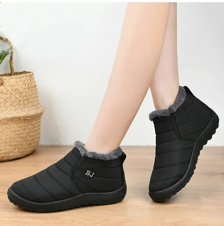 Waterproof Winter Boots for Women 2023 New Plush Snow Boots Women Ankle Boots Warm Black Couple Cotton Couples Platform Shoes