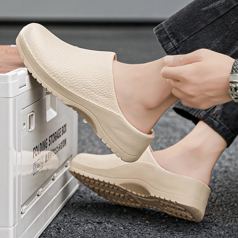 Chef shoes unisex four season fashion waterproof anti slip hotel kitchen work shoes casual comfortable soft soled walking shoes