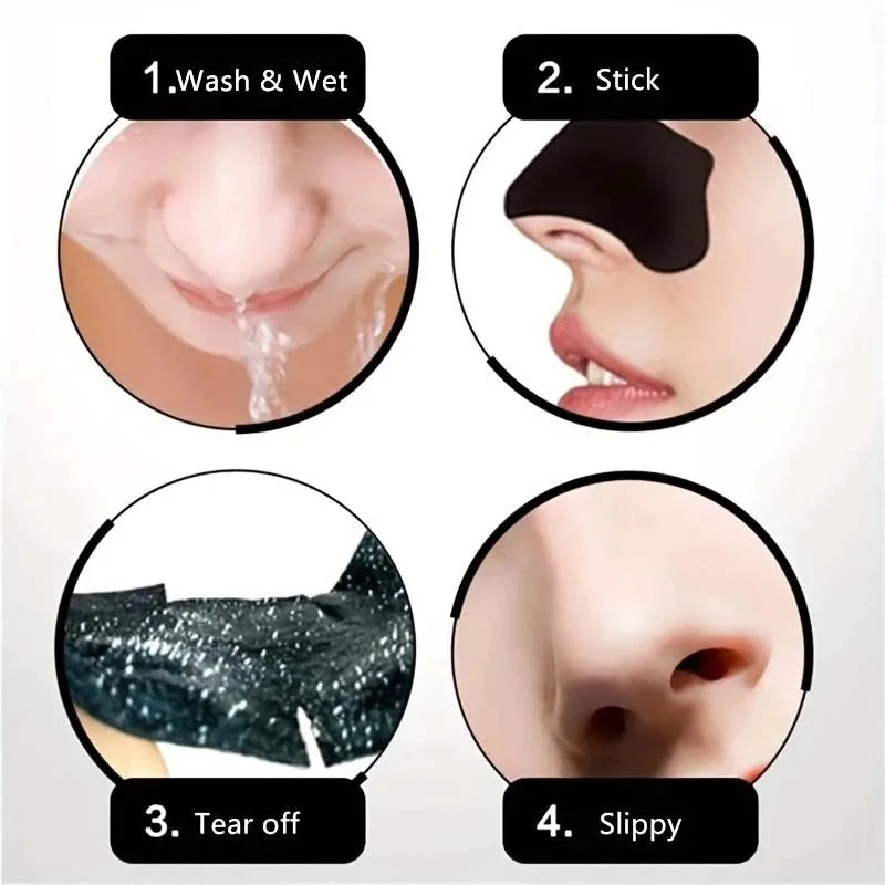 Unisex Deep Cleansing Nose Strips for Acne & Blackhead Removal Shrink Pore Nose Black Head Stickers Skin Care Patch