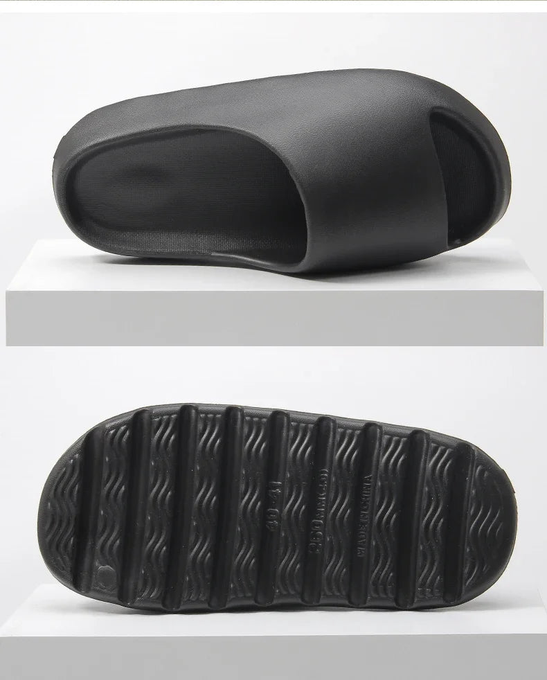 2025 New Coconut Slippers Feel Like Stepping on Shit Thick-soled Sandals Summer New Non-slip Wearing Sandals Men Women Slippers