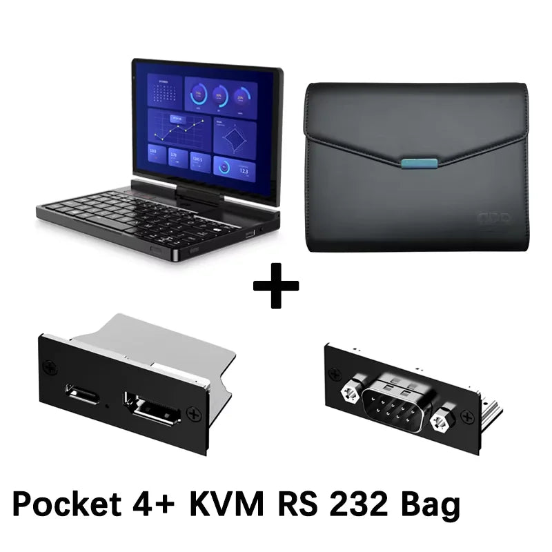 New 2025 version! GPD Pocket 4 8.8-inch AMD Ryzen AI 9 HX 370/8840U 64GB RAM 2TB NVMe Mini Laptop Computer for business