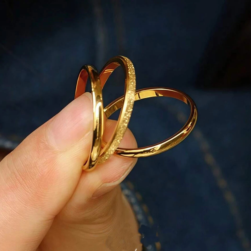 ZAKOL 2mm Width Stainless Steel Ring for Women Girls Exquisite Minimalist Style Tail Ring for Used in All Seasons