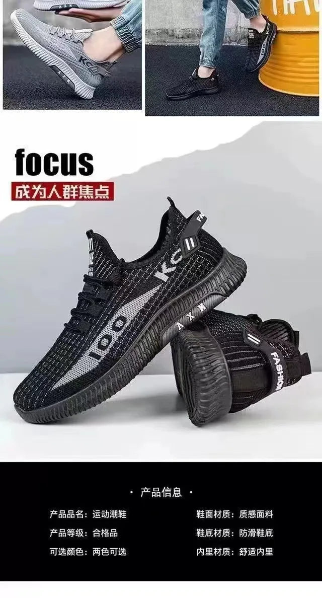 2025 Soft Soled Spring and Autumn Old Cloth Shoes Breathable Mesh Shoes Non-slip Wear-resistant Casual Low-top Shoes Work Shoes