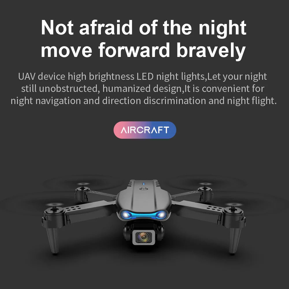 KBDFA E99Pro Drone 8K HD Dual Camera WiFi FPV Quadcopter Obstacle Avoidance Aerial Photography Professional Device