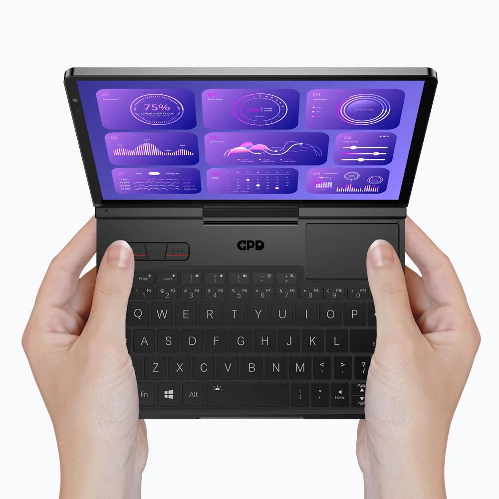 New 2025 version! GPD Pocket 4 8.8-inch AMD Ryzen AI 9 HX 370/8840U 64GB RAM 2TB NVMe Mini Laptop Computer for business