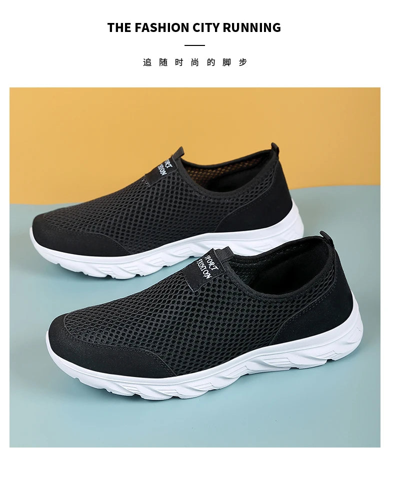 YRZL New Running Shoes for Men Breathable Sports Shoes Light Weight Fashion Summer Breathable Sneakers for Men Plus Size 39-46
