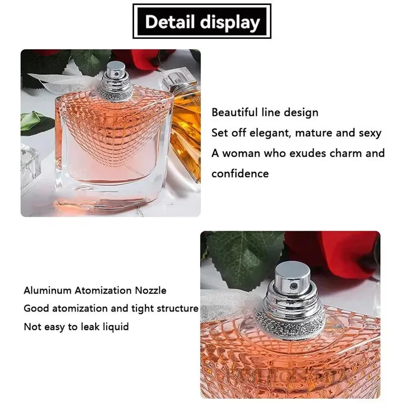 New Perfumes Original 75ml Women Perfume True Love Rose Fragrance Lasting Perfume Fresh Natural Romantic Temperament Perfume