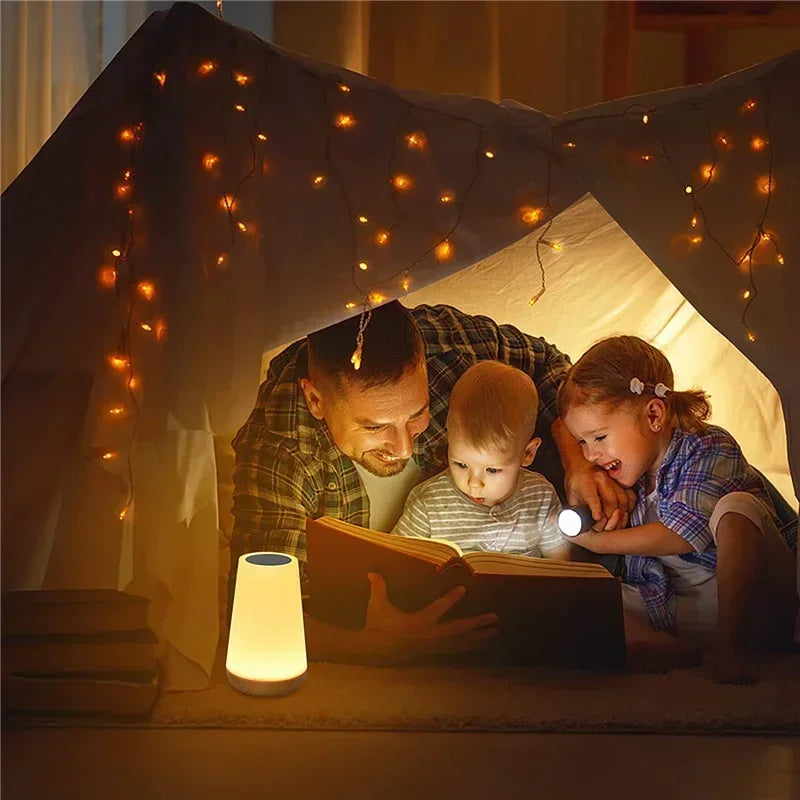 Light RGB 13 Color Changing Night  Remote Control Touch Dimmable Lamp Portable Table Bedside Lamps USB Rechargeable Night Lamp