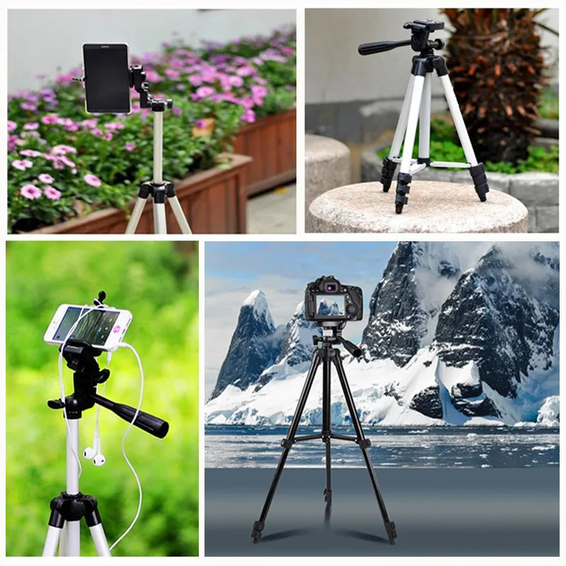 Portable Cellphone Tripod Stand for Selfie Mobile Phone Holder Tripie 3120 Smartphone Tripod with Flexible Legs Picture Taking