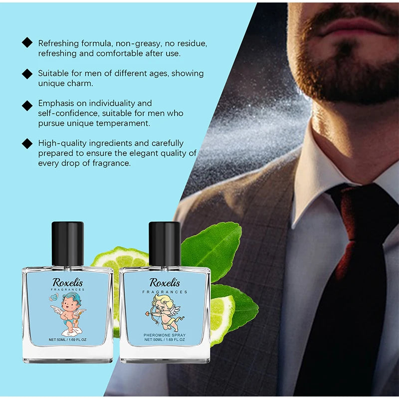 Cupid Hypnosis Cologne Perfume Pheromone Fragrance Spray of Man to Attract Women Flirting Scent Female Dating Angel Body Mist