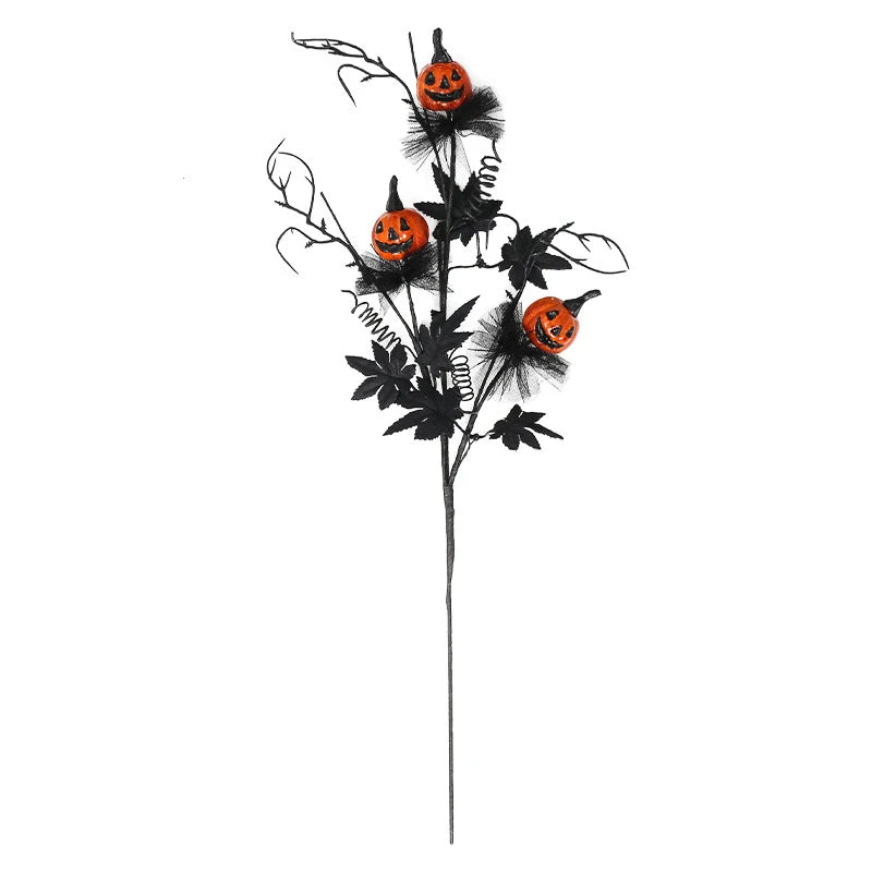 Halloween Party Decor Black Horror Pumpkin Cutting Bouquet For Halloween Festival Prank Party Gift Party Furniture Decoration