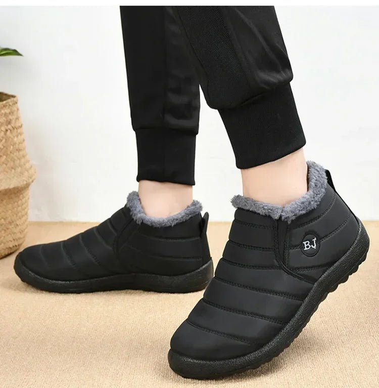 Waterproof Winter Boots for Women 2023 New Plush Snow Boots Women Ankle Boots Warm Black Couple Cotton Couples Platform Shoes