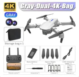 KBDFA E99Pro Drone 8K HD Dual Camera WiFi FPV Quadcopter Obstacle Avoidance Aerial Photography Professional Device