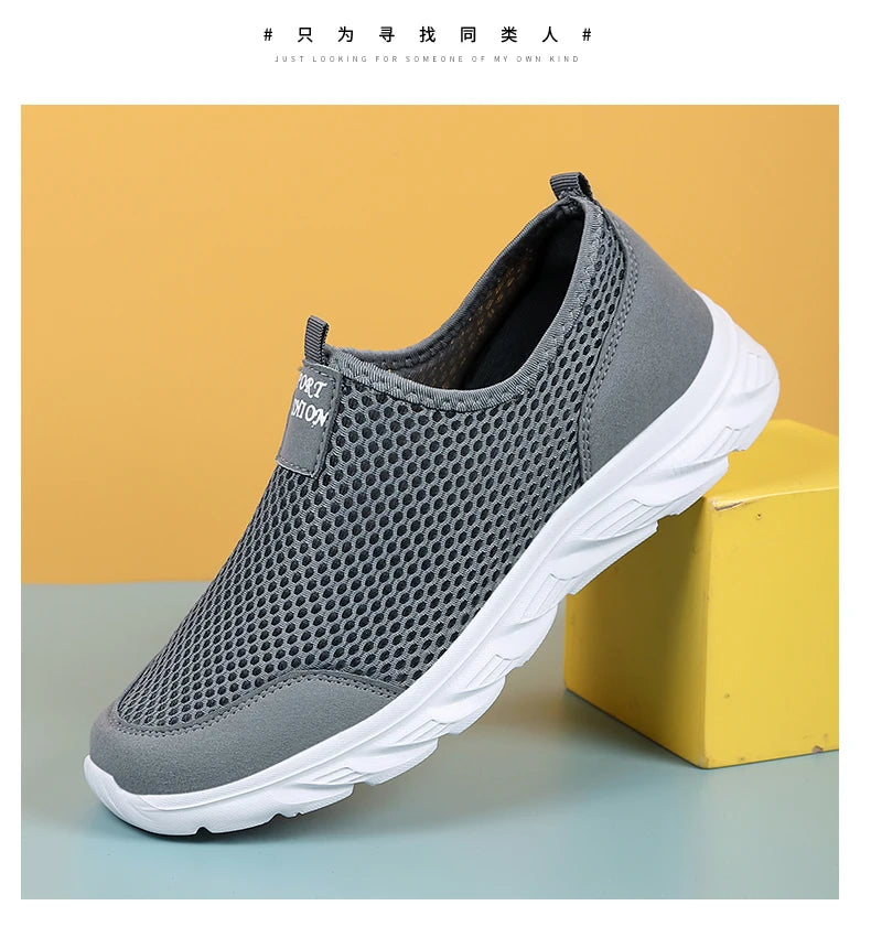 YRZL New Running Shoes for Men Breathable Sports Shoes Light Weight Fashion Summer Breathable Sneakers for Men Plus Size 39-46